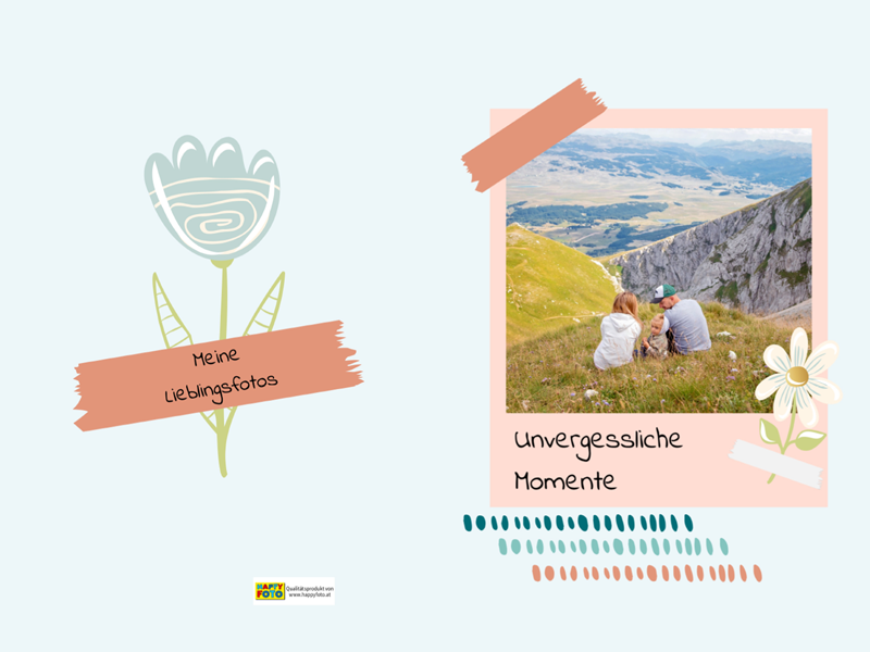 Hellblau Scrapbook Blume