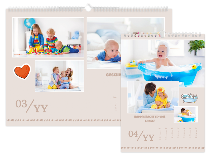 Babykalender Braun